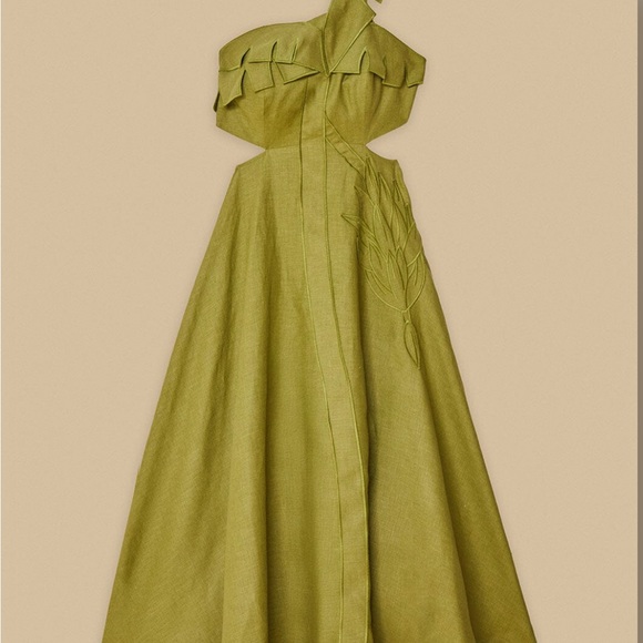 Farm Rio Green Palm Tree Maxi Dress—Brand New with tags. - Picture 4 of 6